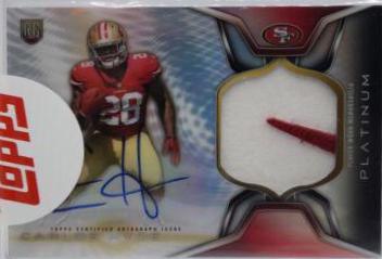 Carlos Hyde #CH Football Cards 2014 Topps Platinum Autograph Rookie Patch