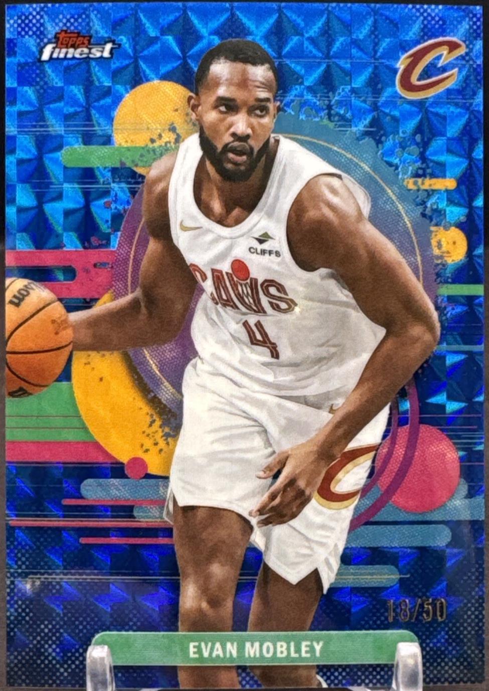 Evan Mobley [Blue Geometric Refractor] #153