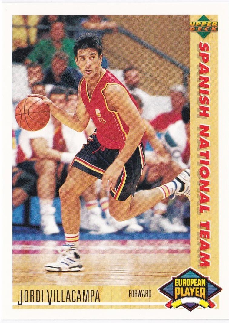 Jordi Villacampa #123 1991 Upper Deck International Basketball