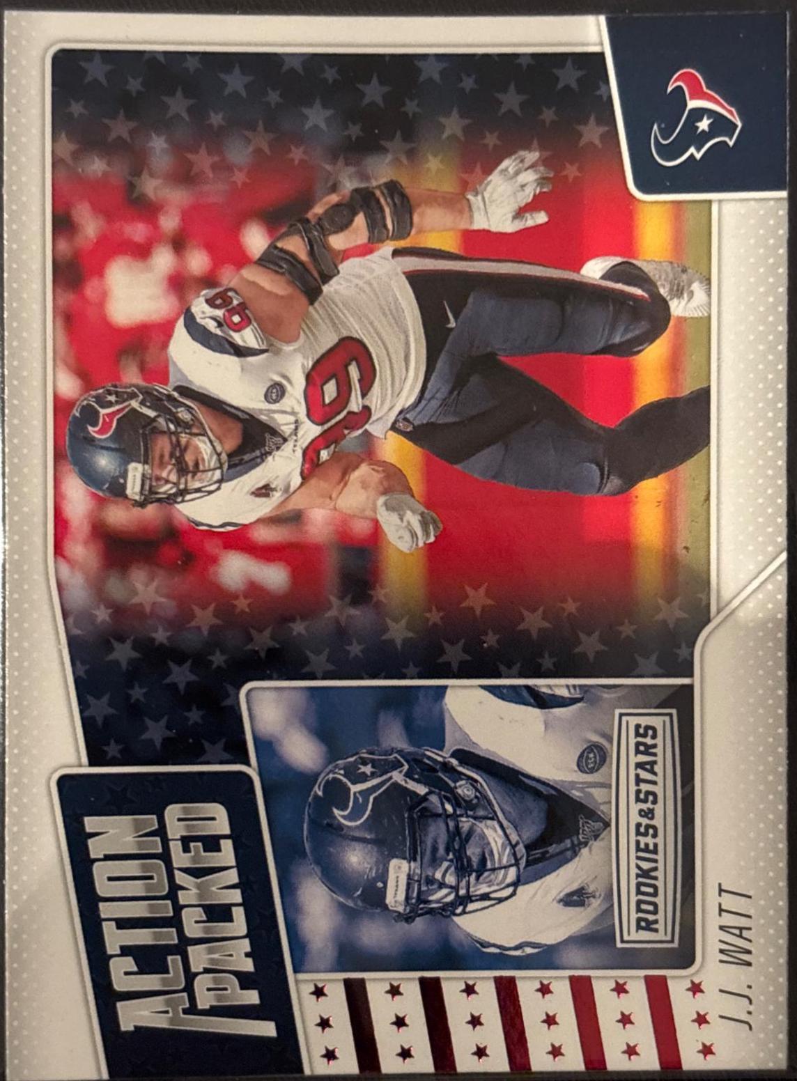 J.J. Watt #8 Football Cards 2020 Panini Rookies & Stars Action Packed