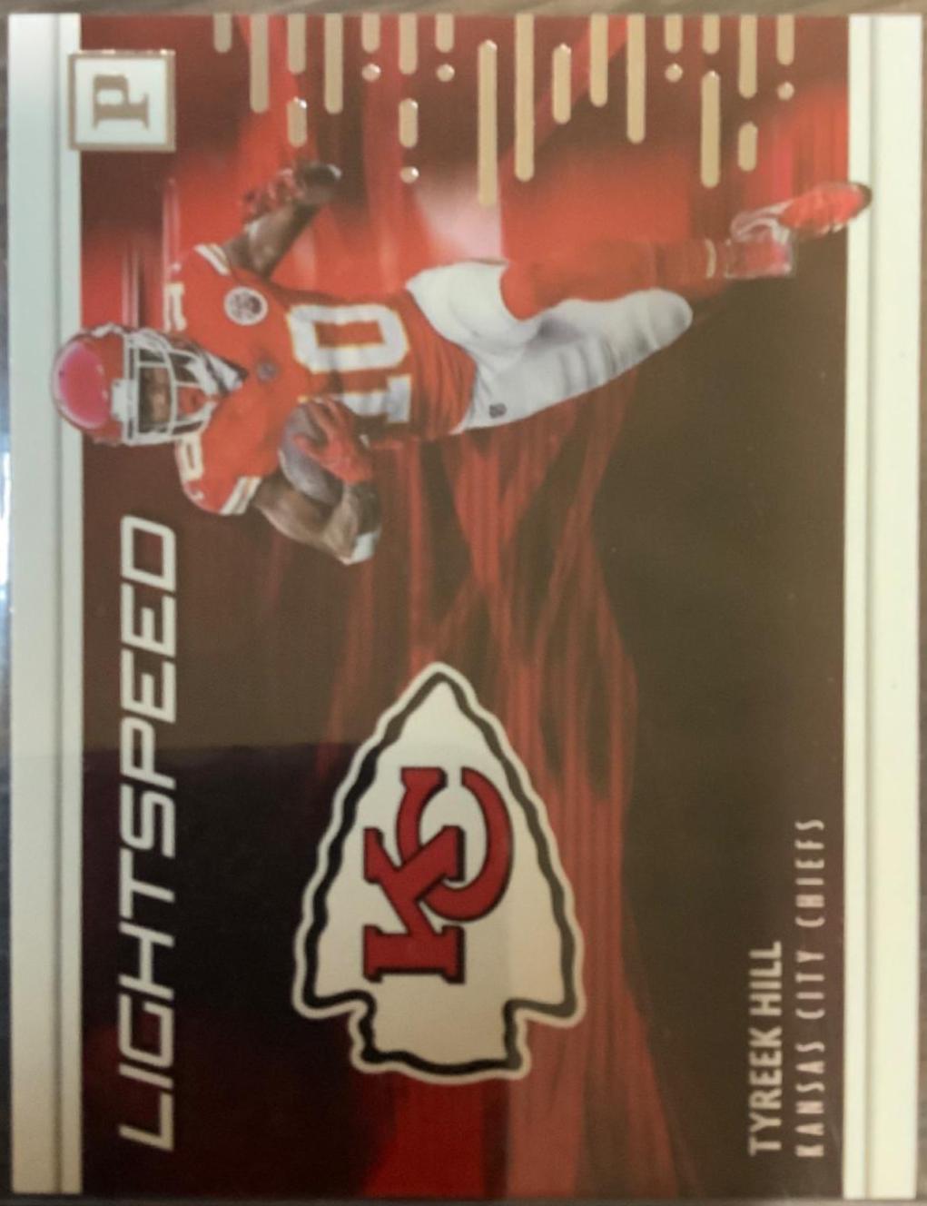 Tyreek Hill #1 Football Cards 2018 Panini Lightspeed