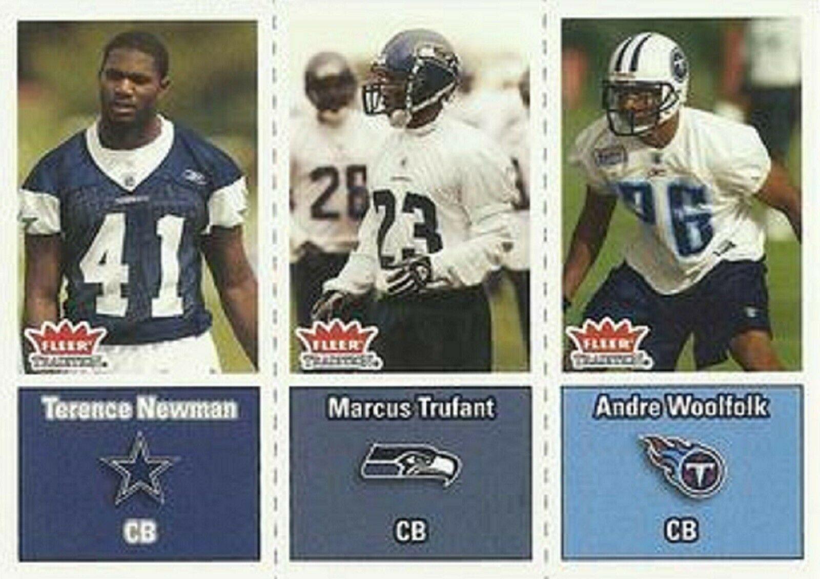 Terence Newman / Marcus Trufant / Andre Woolfolk #298 2003 Fleer Tradition Football