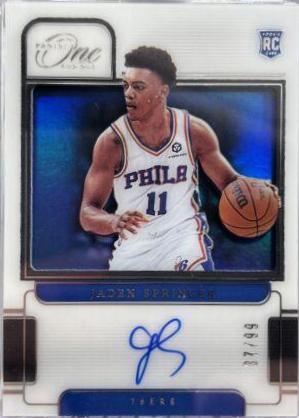 Jaden Springer #RA-JSP 2021 Panini One And One Rookie Autographs Basketball