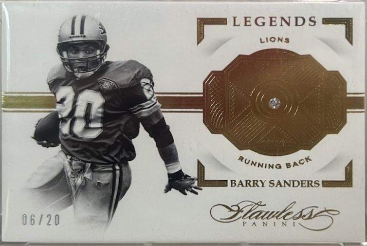 Barry Sanders #111 Football Cards 2016 Panini Flawless