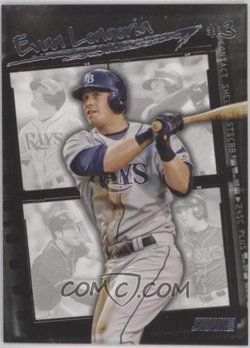 Evan Longoria #cs-8 Baseball Cards 2015 Stadium Club Contact Sheet