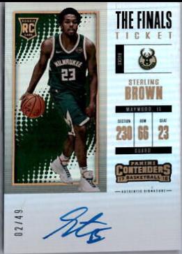 Sterling Brown [Horizontal Autograph the Finals] #142