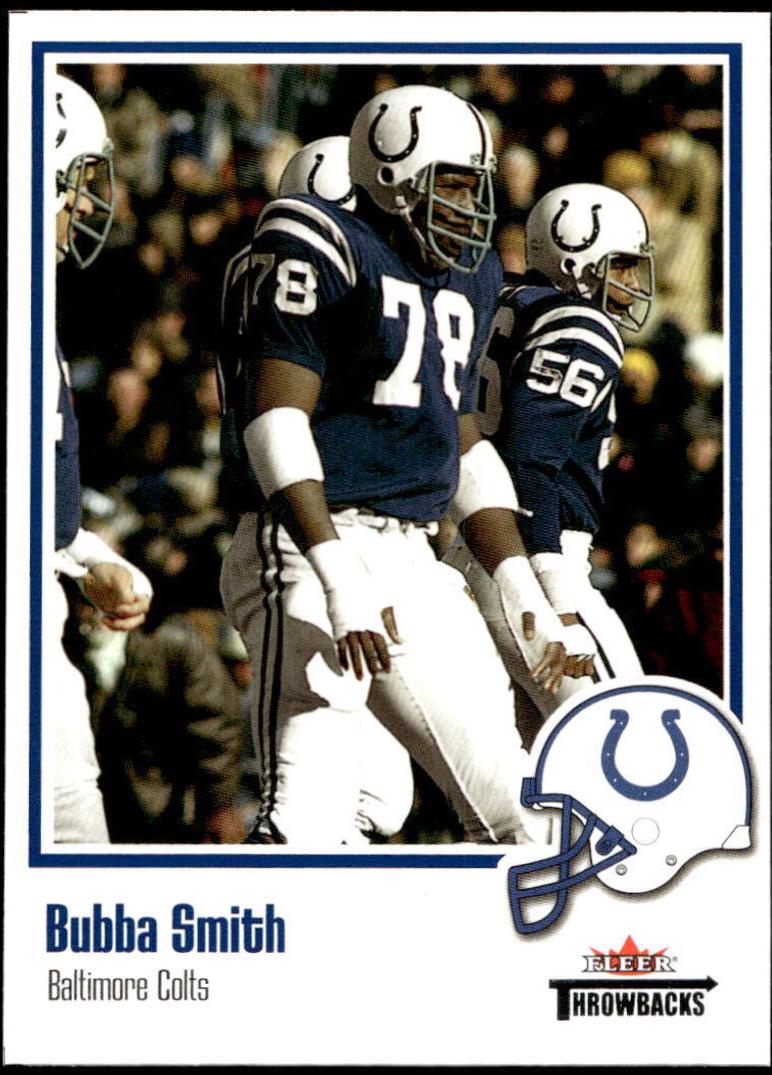 Bubba Smith #33 Football Cards 2002 Fleer Throwbacks