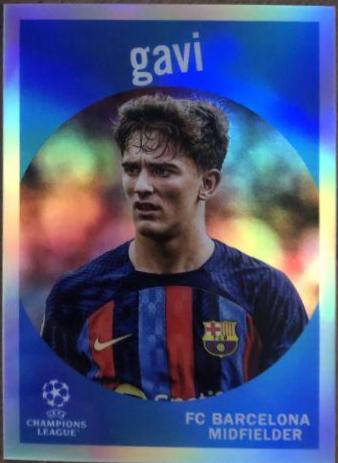 Gavi #59-9 Soccer Cards 2022 Topps Chrome UEFA Club Competitions 1959