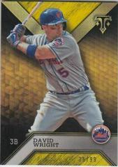 David Wright [Gold] #11 Baseball Cards 2016 Topps Triple Threads Prices