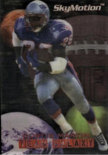 Curtis Martin #3 Football Cards 1996 Skybox Skymotion Team Galaxy