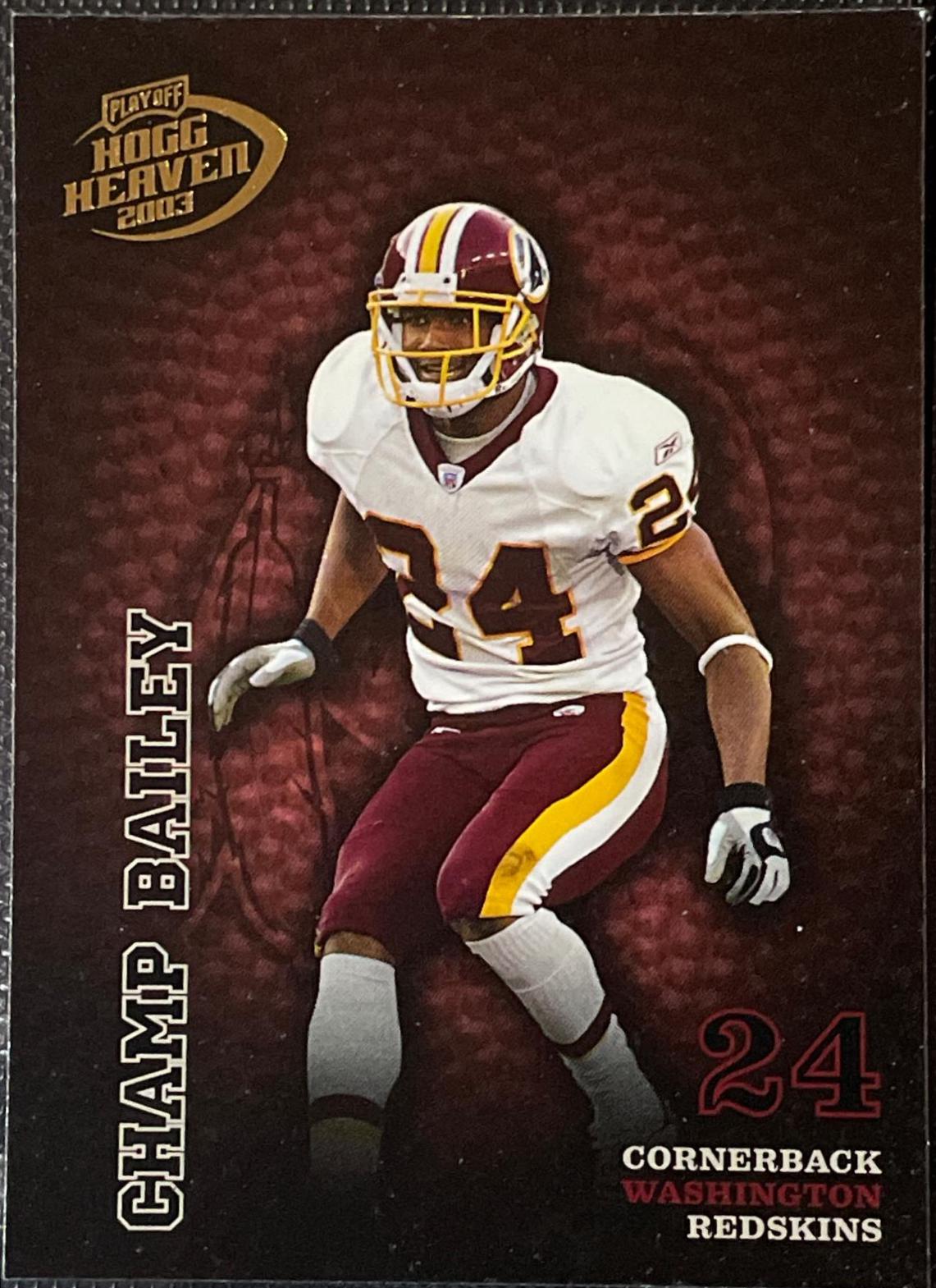 Champ Bailey #149 Football Cards 2003 Playoff Hogg Heaven