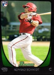 Konrad Schmidt #194 Baseball Cards 2011 Bowman Prices