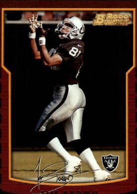 Tim Brown #22 Football Cards 2000 Bowman