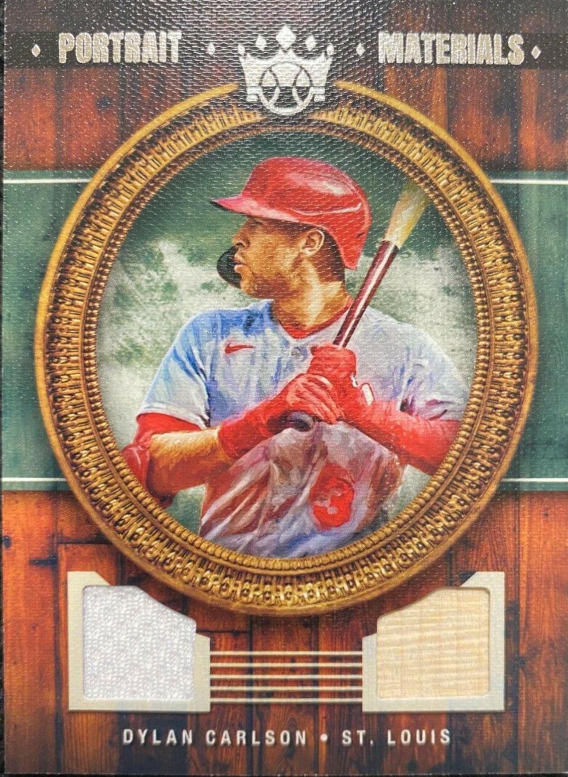Dylan Carlson #PM-DC Baseball Cards 2022 Panini Diamond Kings Portrait Materials