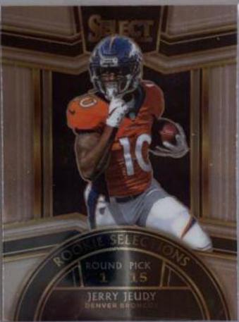 Jerry Jeudy Football Cards 2020 Panini Select Rookie Selections