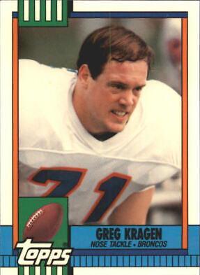 Greg Kragen #33 Football Cards 1990 Topps Tiffany