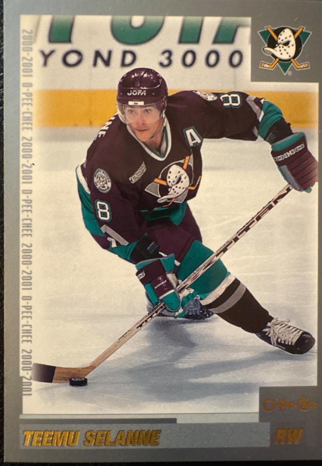 Teemu Selanne #64 2000-01 O-Pee-Chee Hockey