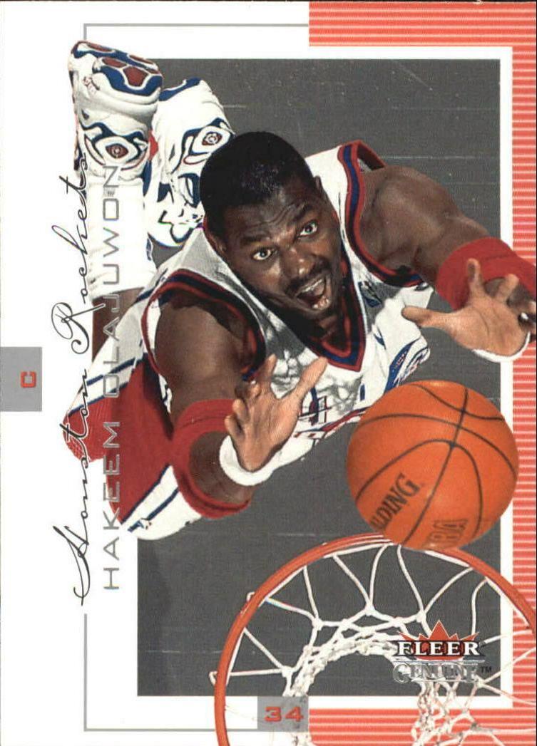 Hakeem Olajuwon #18 Basketball Cards 2000 Fleer Genuine