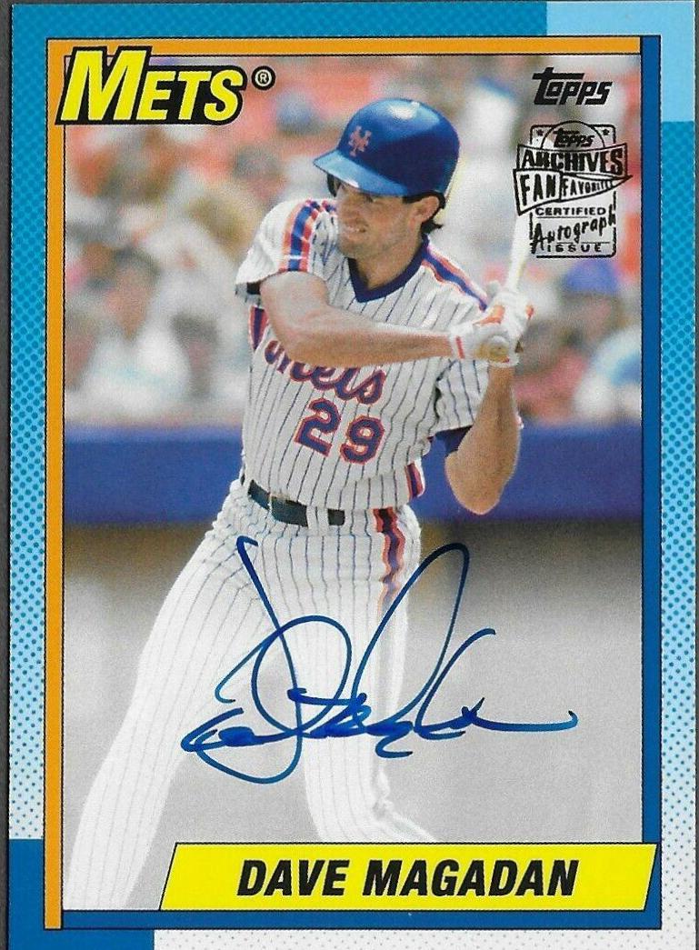 Dave Magadan #FFA-DMA Baseball Cards 2017 Topps Archives Fan Favorites Autographs