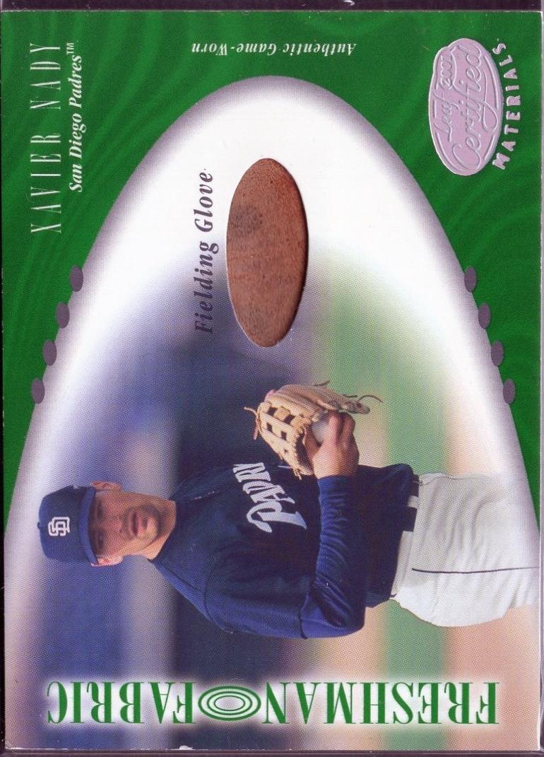 Xavier Nady #129 2001 Leaf Certified Materials Baseball