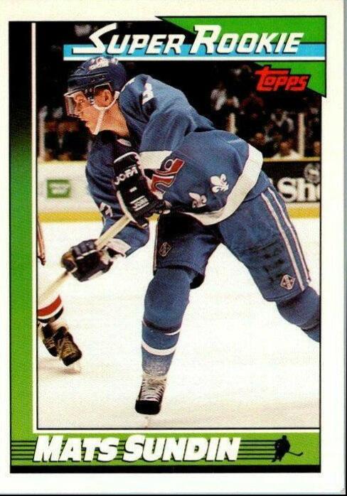 Mats Sundin #12 Hockey Cards 1991 Topps