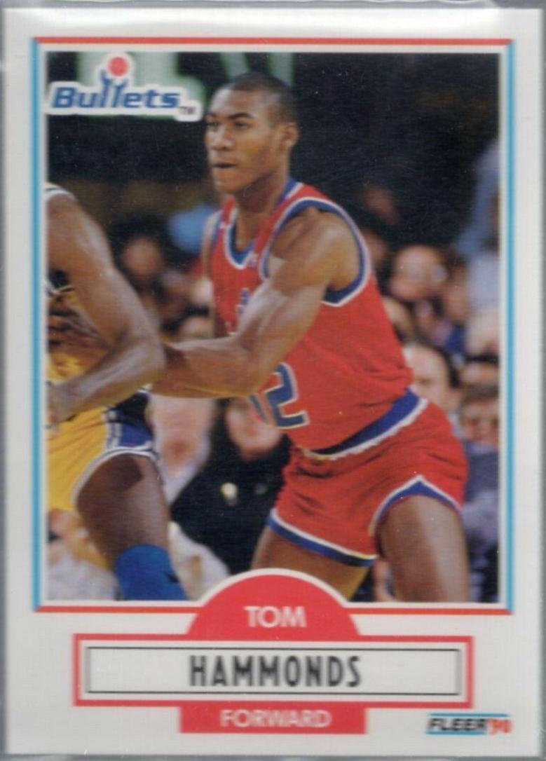 Tom Hammonds #193 Basketball Cards 1990 Fleer