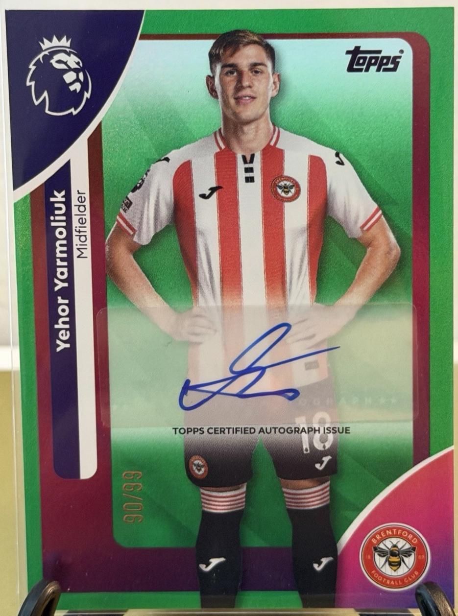 Yehor Yarmoliuk #AC-YY 2025 Topps Premier League Autograph
