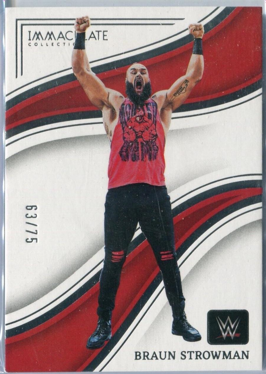 Braun Strowman #8 Wrestling Cards 2023 Panini Immaculate WWE