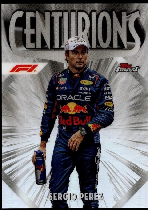 Sergio Perez #CEN-2 Racing Cards 2024 Topps Finest Formula 1 Centurions