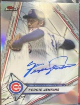 Fergie Jenkins #FMA-FJ Baseball Cards 2022 Topps Finest Moments Autographs