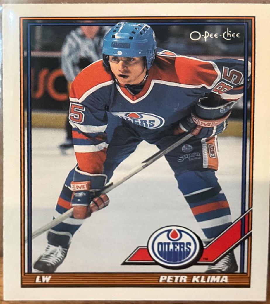 Petr Klima #193 Hockey Cards 1991 O-Pee-Chee