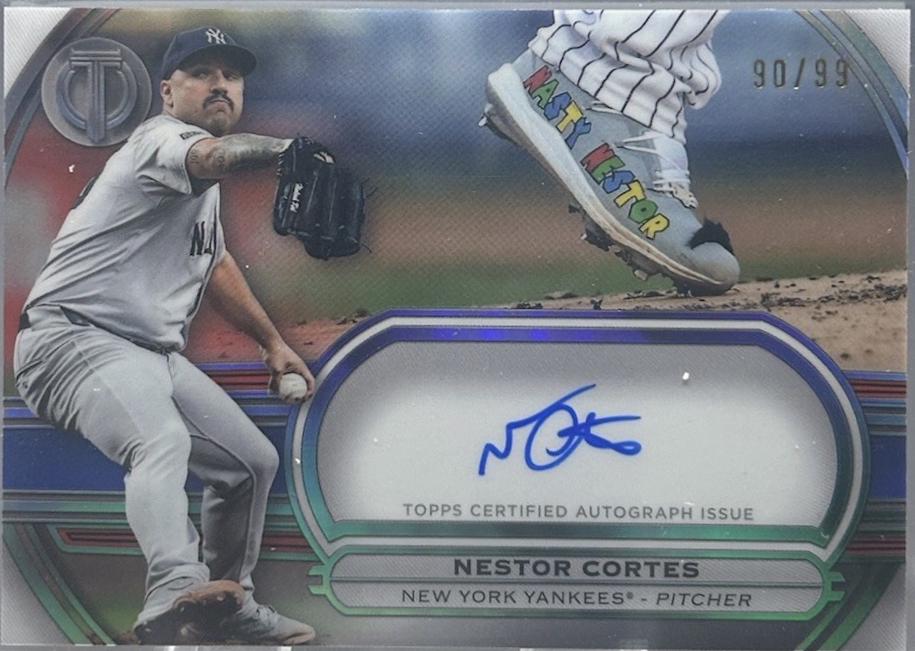 Nestor Cortes #TTC-NC Baseball Cards 2025 Topps Tribute to Cleats Autograph