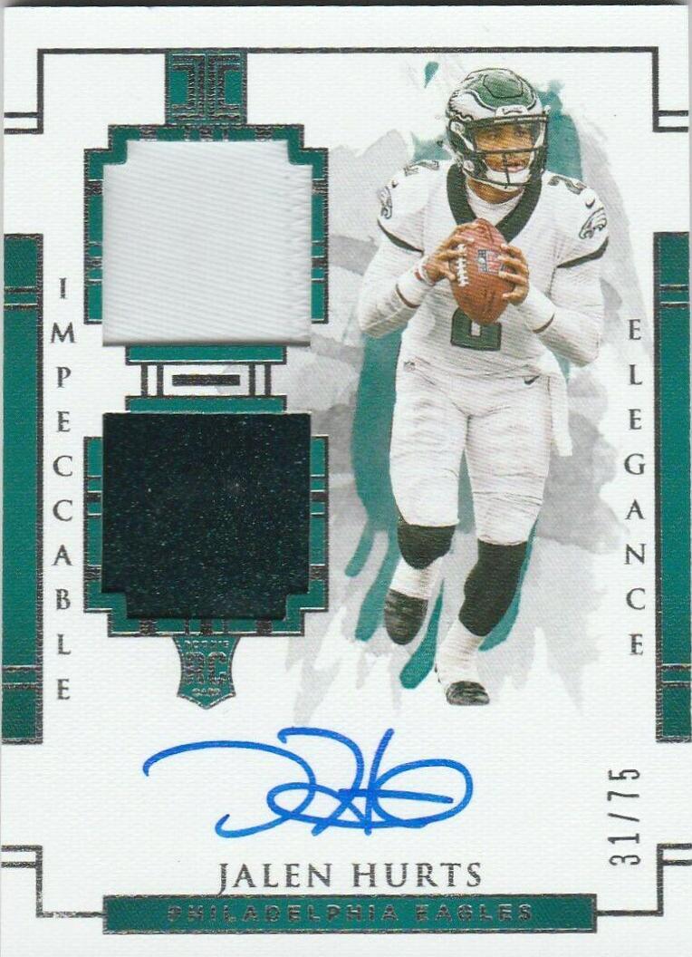 Jalen Hurts #114 2020 Panini Impeccable Football