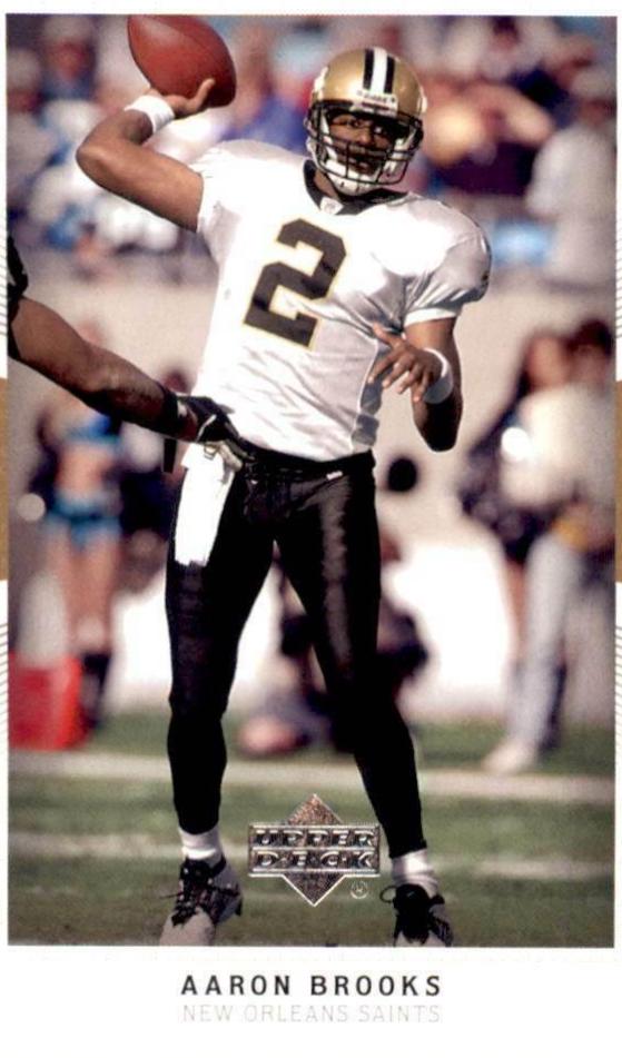 Aaron Brooks #2 Football Cards 2003 Upper Deck Patch Collection