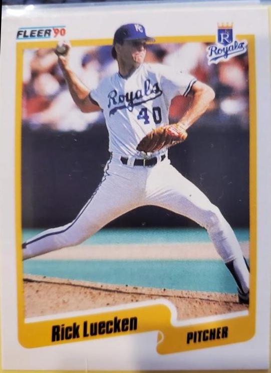 Rick Luecken #113 Baseball Cards 1990 Fleer