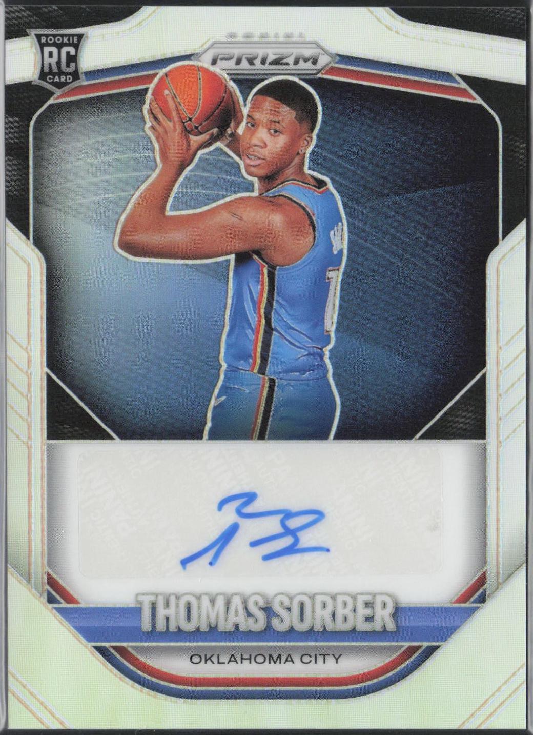 Thomas Sorber #13 2025-26 Panini Prizm Basketball Prizm Autographs