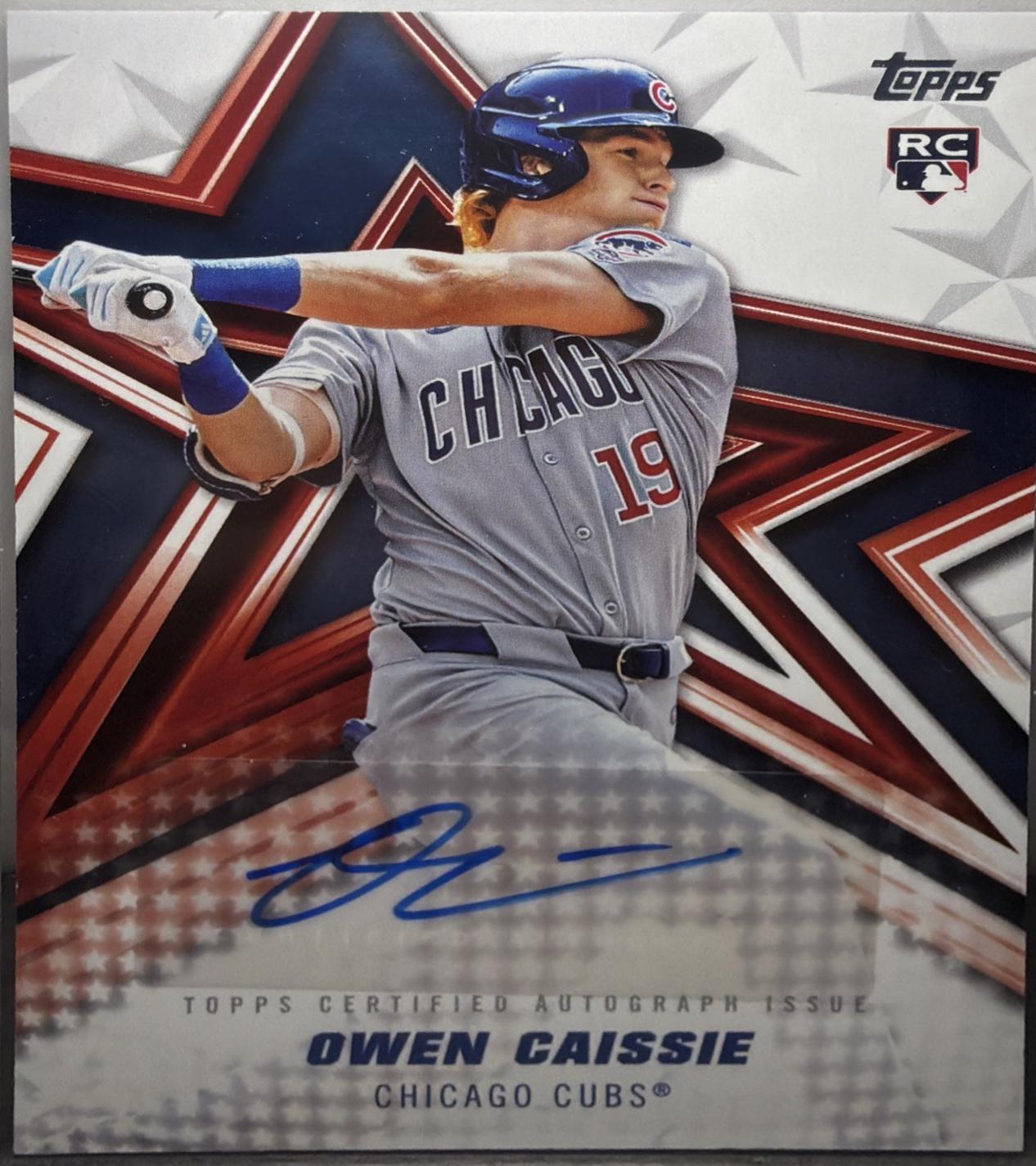 Owen Caissie #BSA-OCA 2026 Topps Baseball Stars Autographs