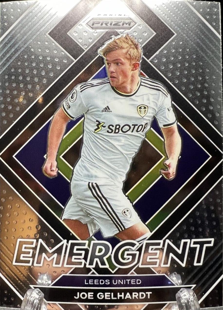 Joe Gelhardt #18 2022 Panini Prizm Premier League Emergent