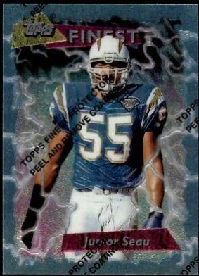 Junior Seau #171 Football Cards 1995 Topps Finest Boosters