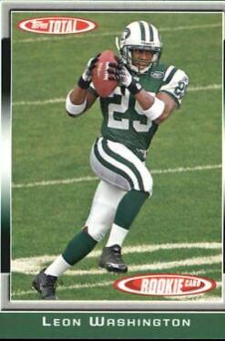 Leon Washington #454 Football Cards 2006 Topps Total