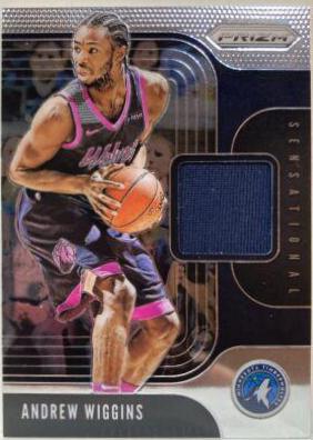 Andrew Wiggins #AWG Basketball Cards 2019 Panini Prizm Sensational Swatches