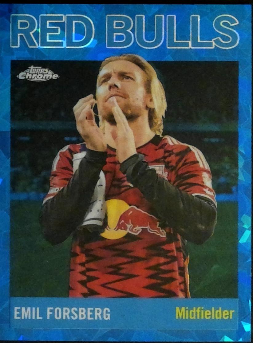 Emil Forsberg #64T-14 2024 Topps Chrome Sapphire MLS 1964 Football