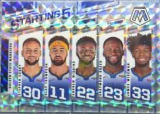 Andrew Wiggins, Draymond Green, James Wiseman, Klay Thompson, Stephen Curry
