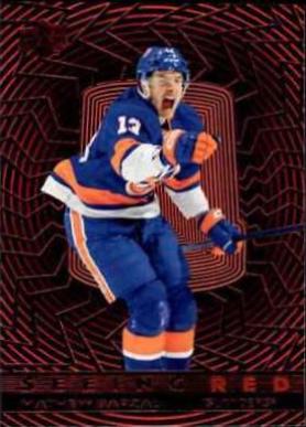 Mathew Barzal #SR-20 Hockey Cards 2023 Upper Deck Seeing Red