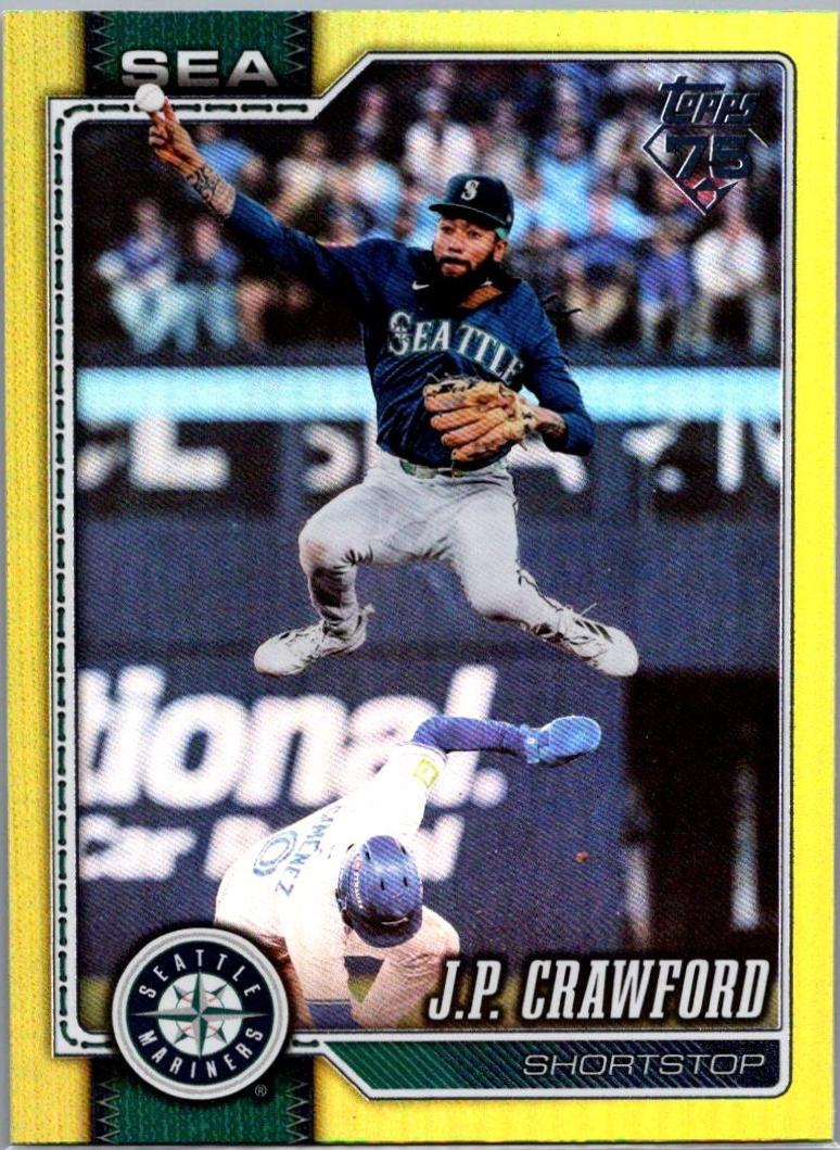 2026 J.P. Crawford [Yellow Rainbow Foil] #471