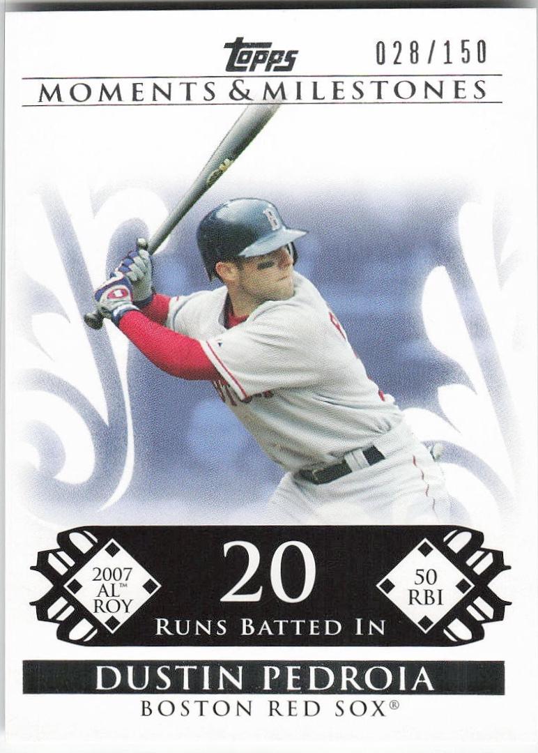 Dustin Pedroia #55 2008 Topps Moments & Milestones Baseball