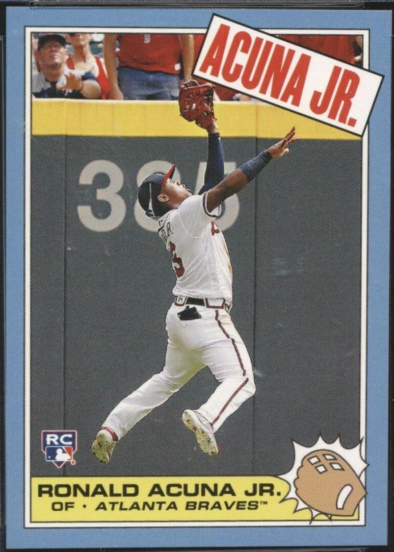 Ronald Acuna Jr. #248 Baseball Cards 2018 Topps Throwback Thursday