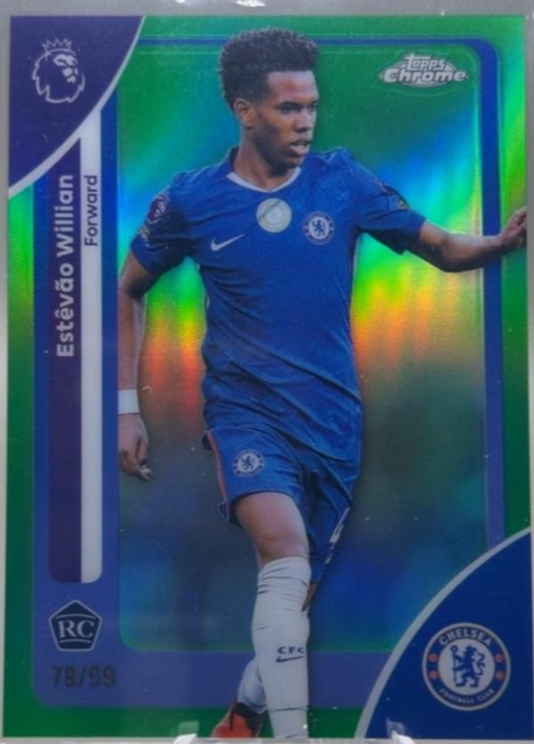 Estevao Willian [Green Refractor] #68 Prices | 2026 Topps Chrome ...
