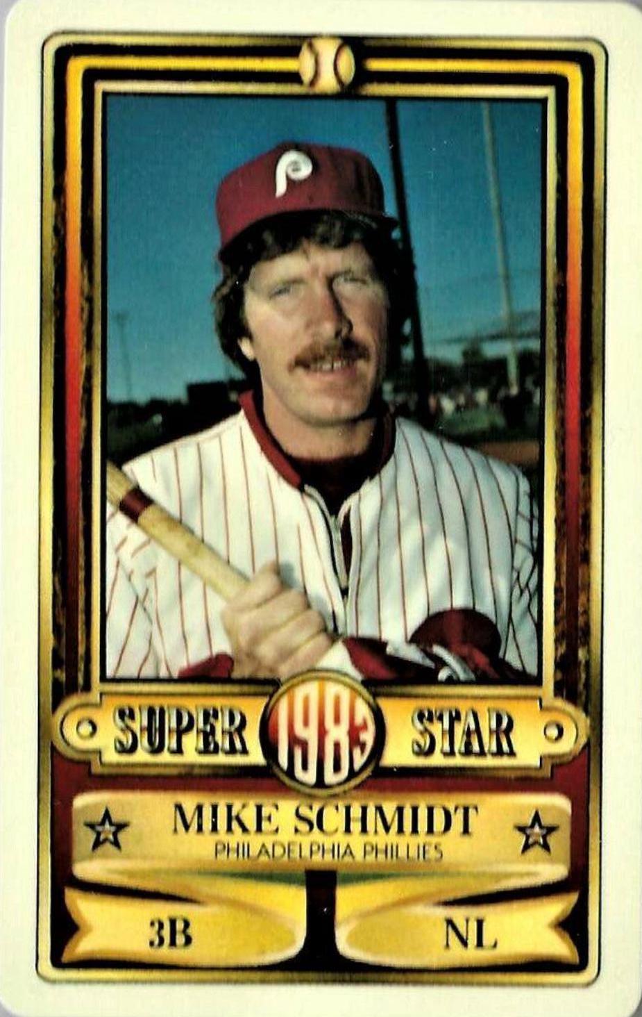 Mike Schmidt Baseball Cards 1983 Perma Graphics Super Star Credit Cards
