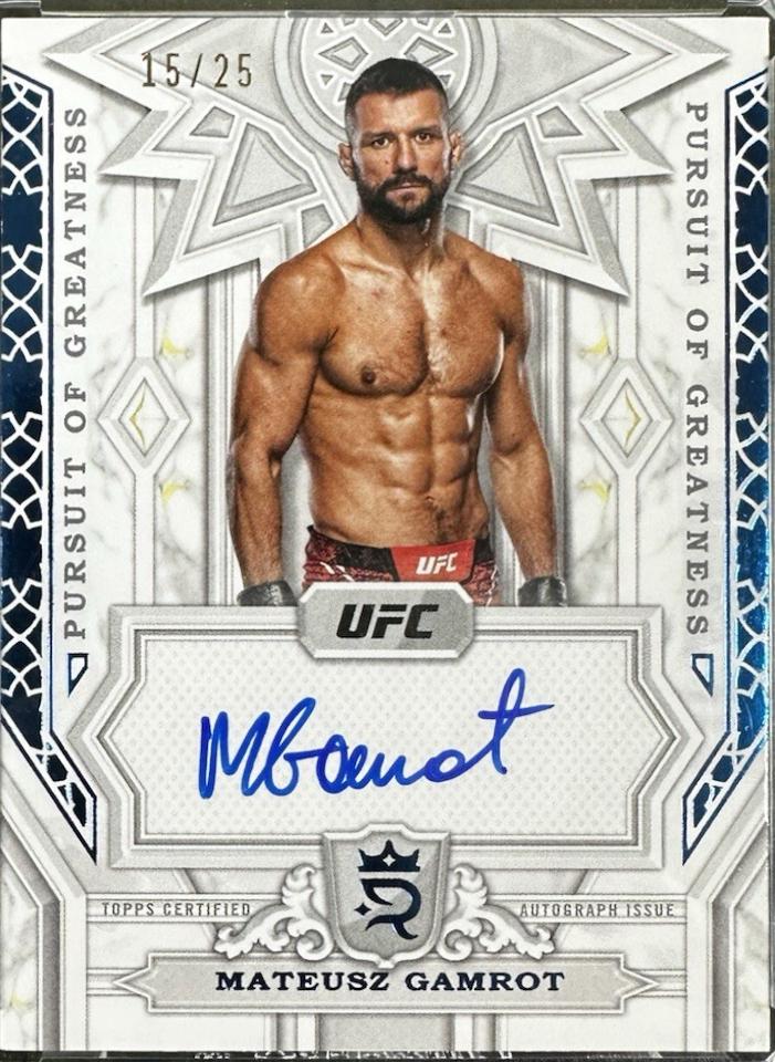 Mateusz Gamrot #PGS-MGT Ufc Cards 2024 Topps Royalty UFC Pursuit of Greatness Signature